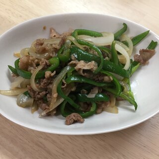 ちょっと甘めの青椒肉絲